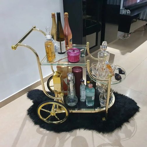 עגלת משקאות 3 קומות