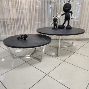 זוג שולחנות מרצדס פלטה משויש