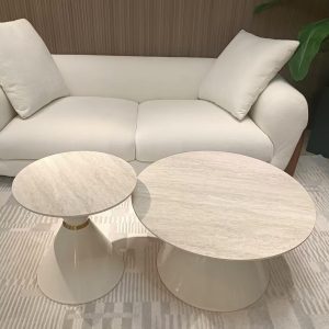 זוג שולחנות פלטת טרוונטין