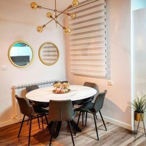 פינת אוכל עגולה נפתחת