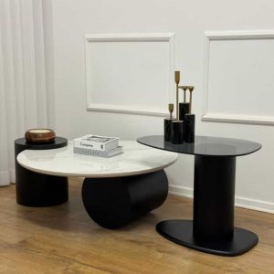 שולחן סלון דגם "אורי" פלטה לבנה