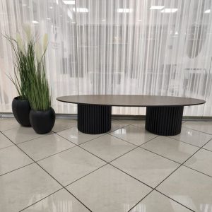 שולחן אובלי רגלי CNC דגם שרון