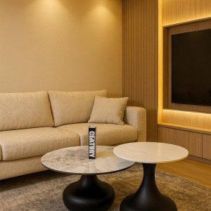 זוג שולחנות "כינור" שחור