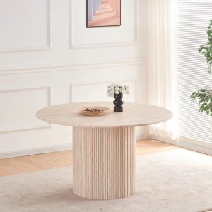 שולחן פינת אוכל שיש טרוונטין