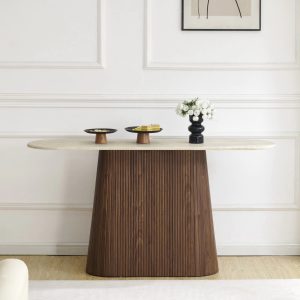 קונסולה טרוונטין גוף עץ אגוז