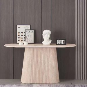 קונסולה טרוונטין רגלי עץ טבעי