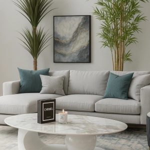 שןלחן סלון דגם "דובאי" לבן