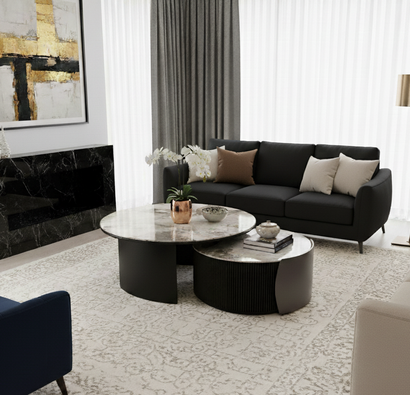 שולחן סלון ריאנה שחור