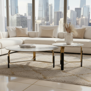 סט שולחנות סלון דגם "רוז"