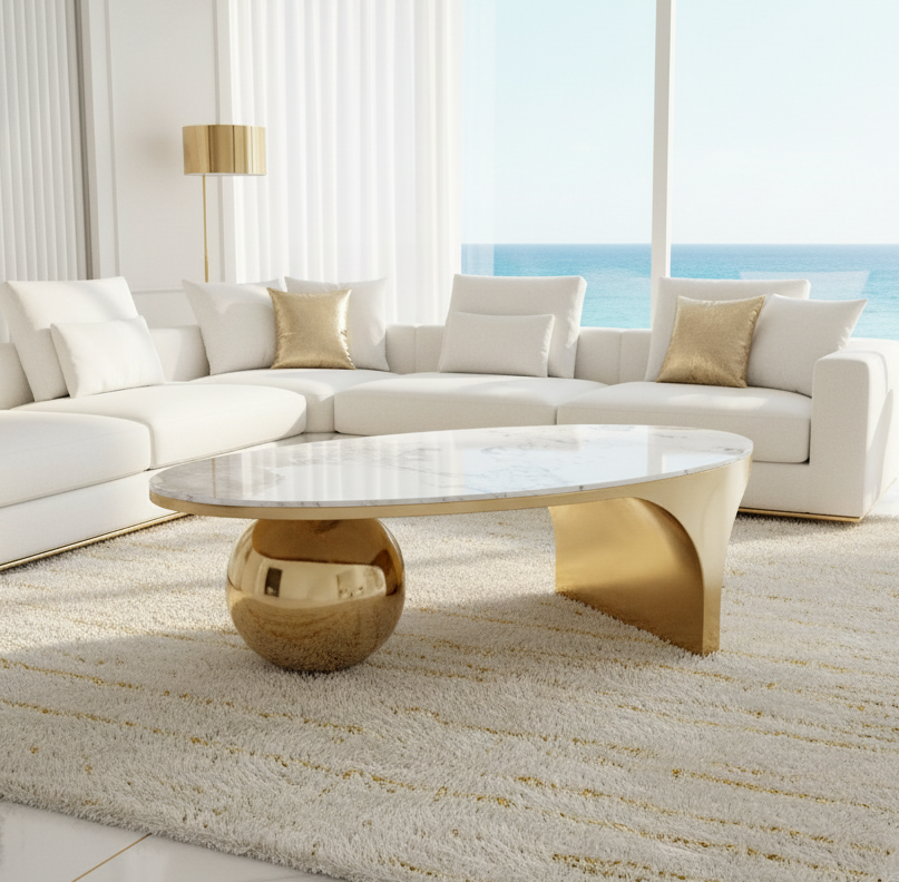 שולחן סלון דגם לונדון פורצלן פנדורה