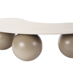 שולחן סלון אמורפי פורצלן