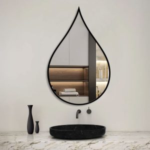 מראה טיפה בצבע שחור