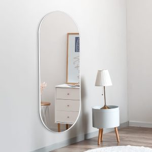 מראה קפסולה בצבע לבן