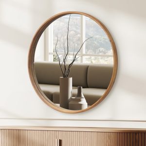 מראה עץ טבעי