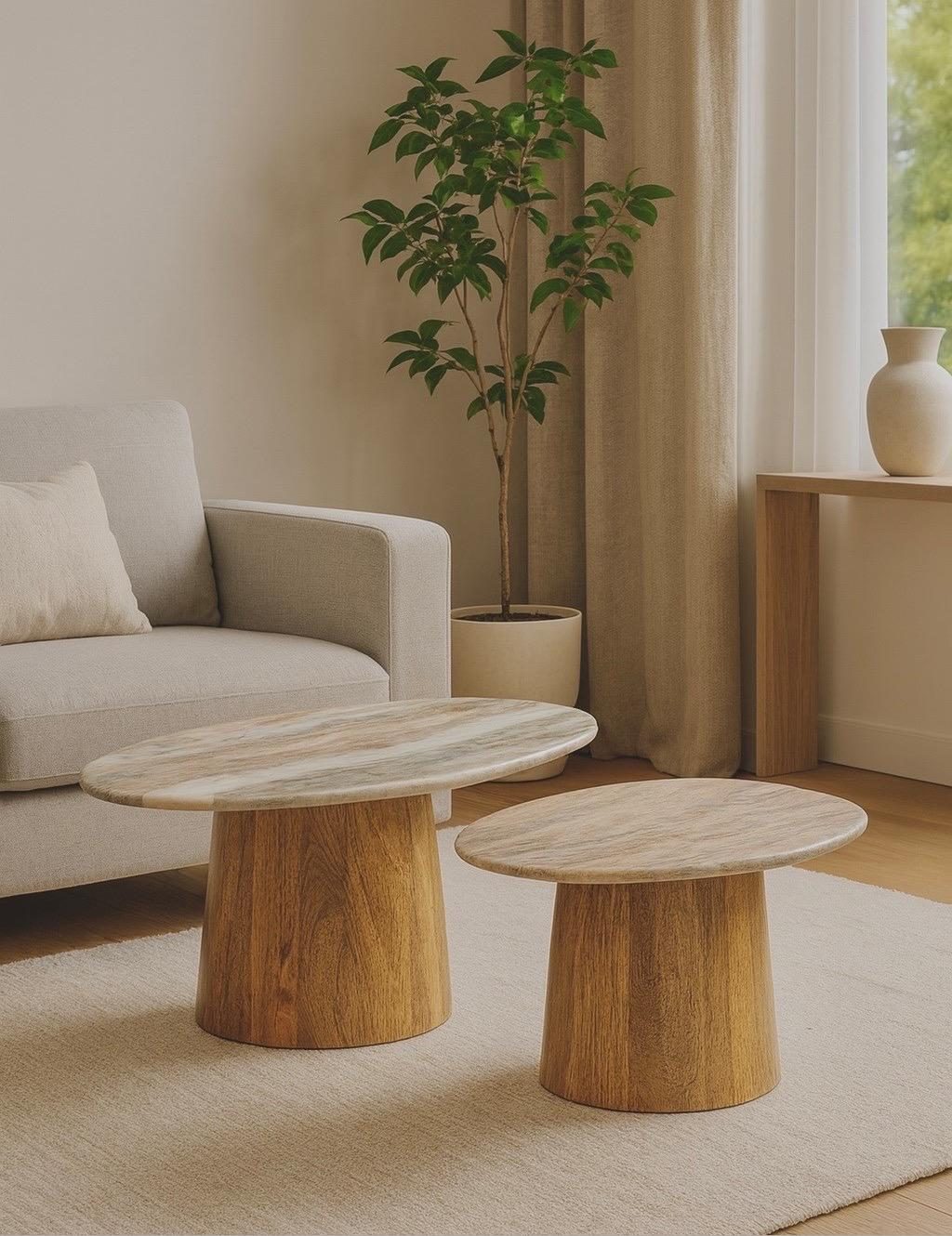 זוג שולחנות דגם טיברו