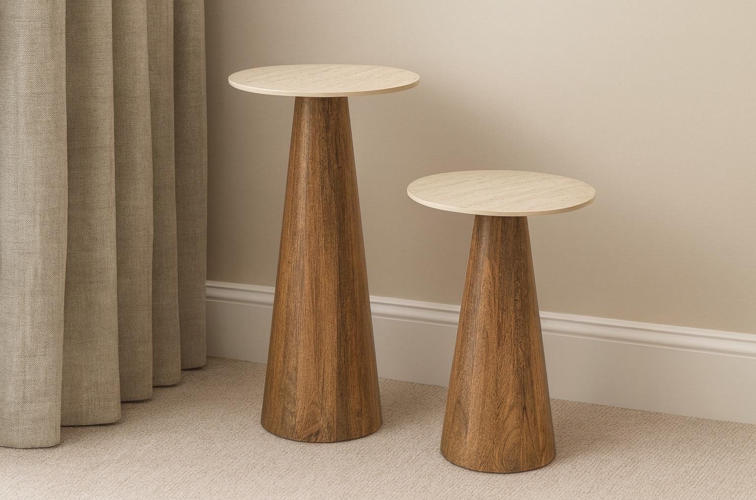 זוג שולחנות גדם קיידן